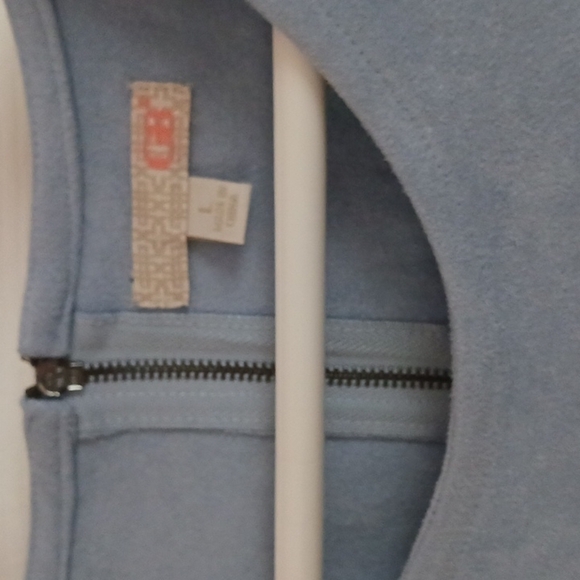 GB Light Blue Faux Seude Short Set - Picture 4 of 8